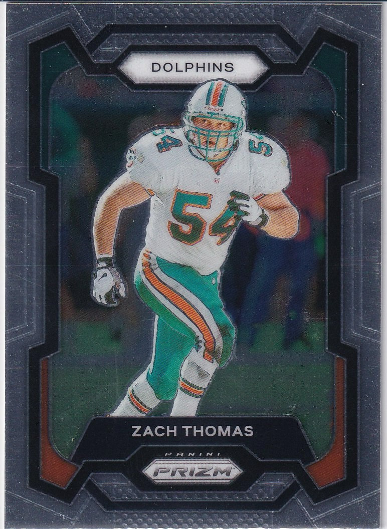 2023 Panini Prizm Football Base #181 Miami Dolphins (Zach Thomas)