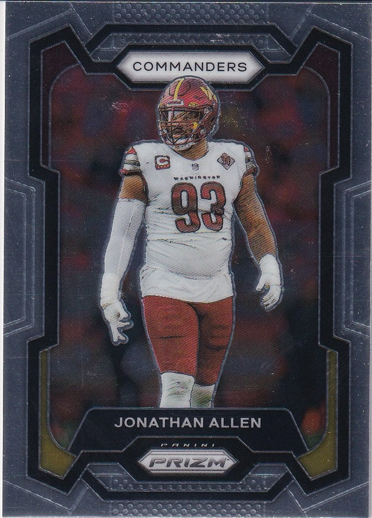 2023 Panini Prizm Football Base #298 Washington Commanders (Jonathan Allen)