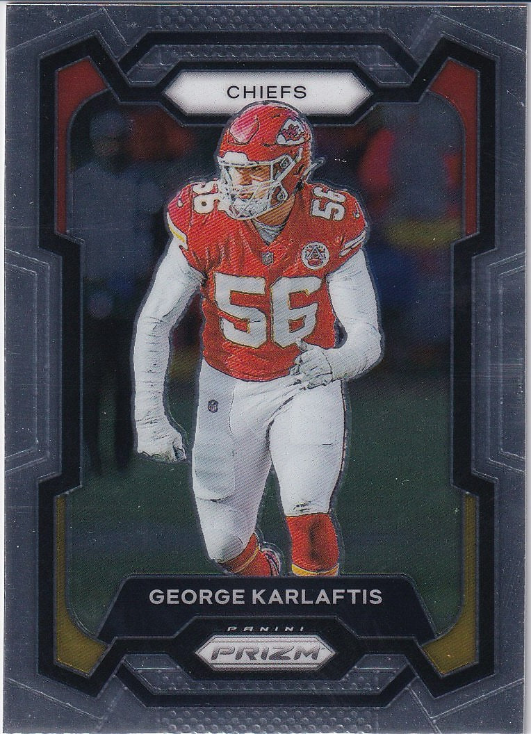 2023 Panini Prizm Football Base #143 Kansas City Chiefs (George Karlaftis)