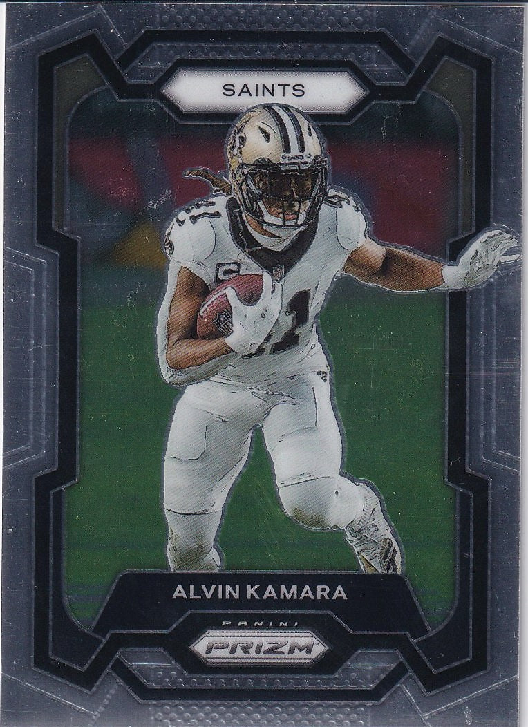 2023 Panini Prizm Football Base #210 New Orleans Saints (Alvin Kamara)
