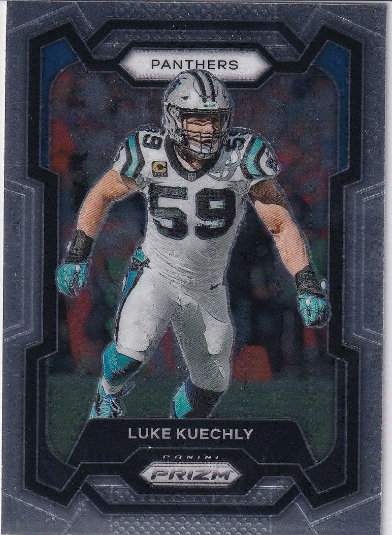 2023 Panini Prizm Football Base #43 Carolina Panthers (Luke Kuechly)