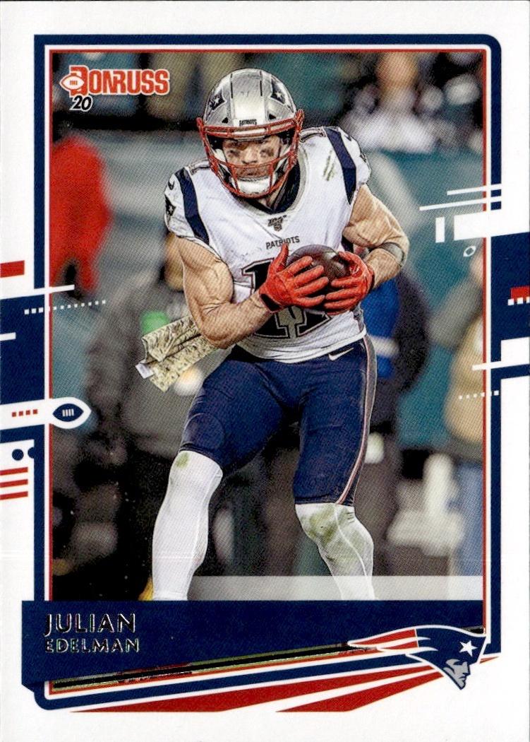 2020 Donruss Football Base #169 New England Patriots (Julian Edelman)