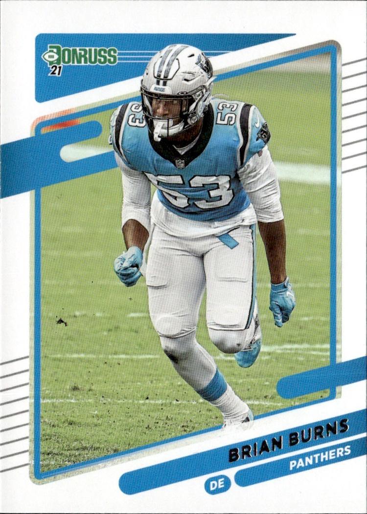2021 Donruss Football Base #224 Carolina Panthers (Brian Burns)