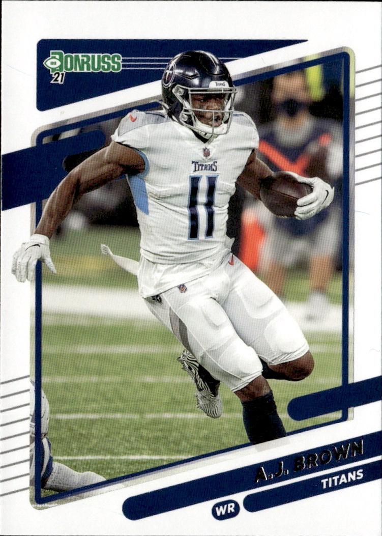 2021 Donruss Football Base #13 Tennessee Titans (A.J. Brown)