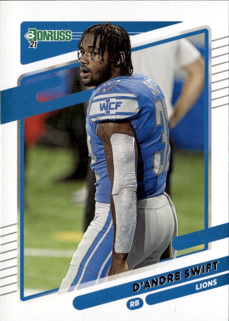 2021 Donruss Football Base No Helmet #171b Detroit Lions (D'Andre Swift)