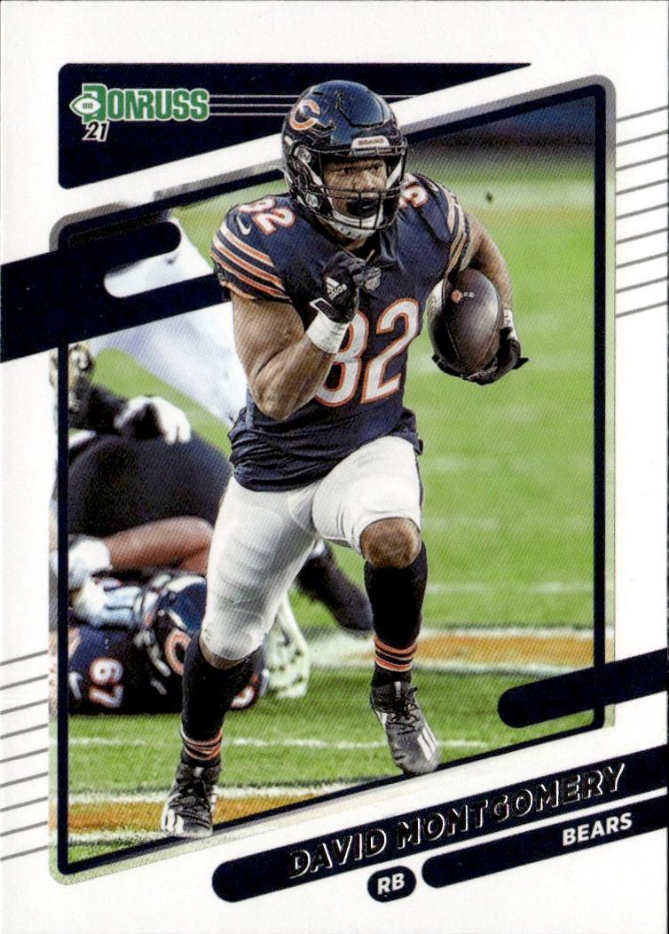 2021 Donruss Football Base #205 Chicago Bears (David Montgomery)