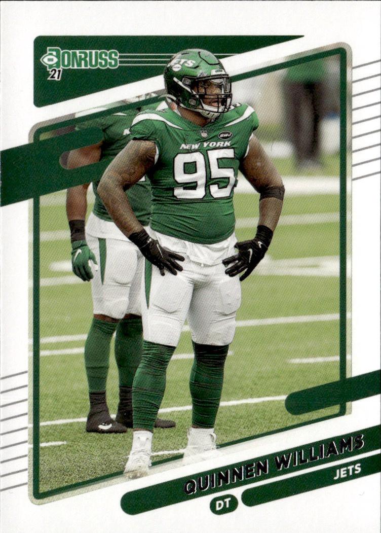 2021 Donruss Football Base #41 New York Jets (Quinnen Williams)