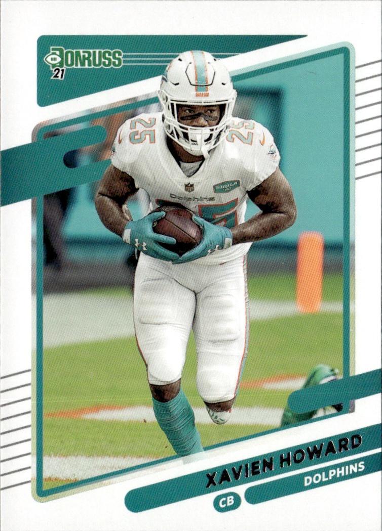 2021 Donruss Football Base #68 Miami Dolphins (Xavien Howard)