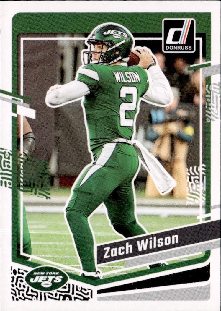 2023 Donruss Football Base #235 New York Jets (Zach Wilson)