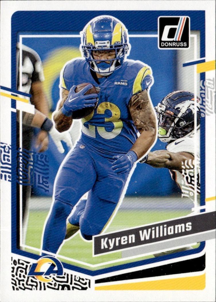2023 Donruss Football Base #167 Los Angeles Rams (Kyren Williams)