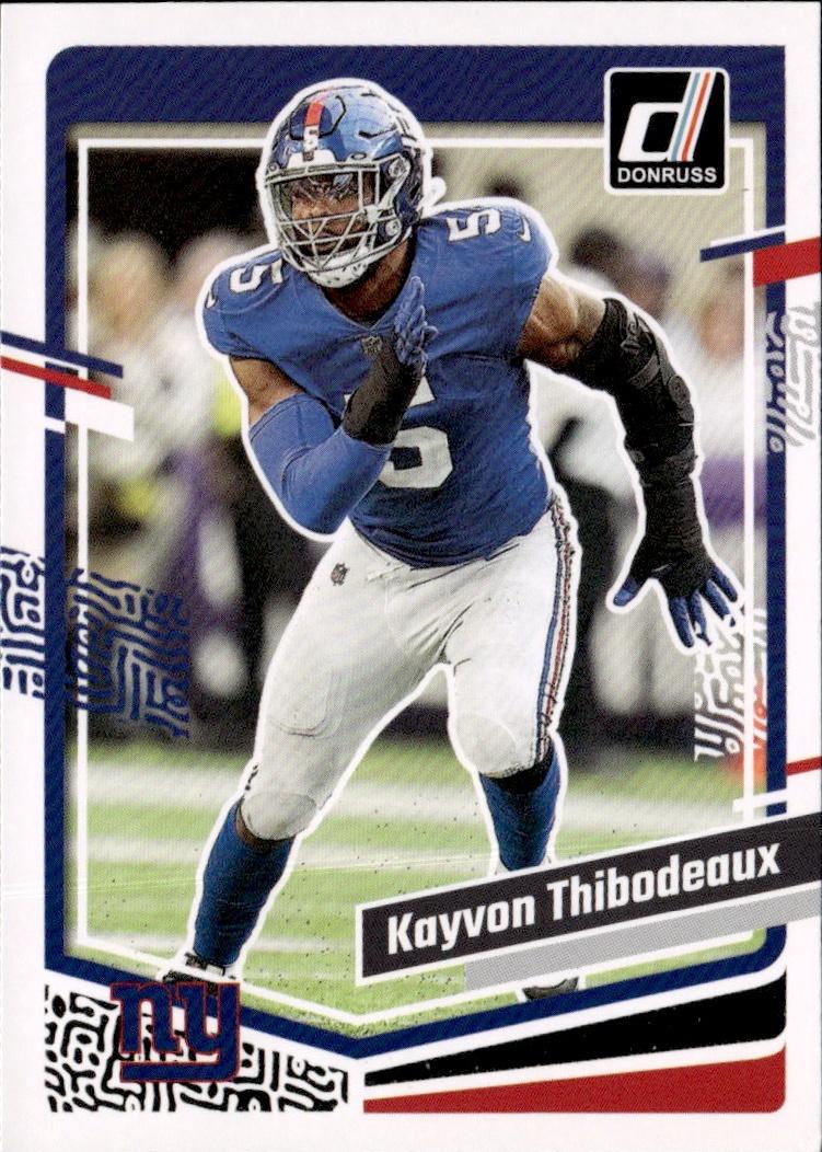 2023 Donruss Football Base #224 New York Giants (Kayvon Thibodeaux)