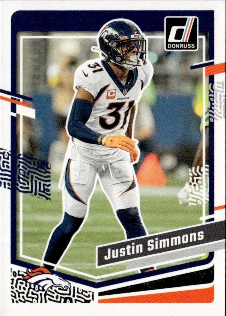2023 Donruss Football Base #91 Denver Broncos (Justin Simmons)