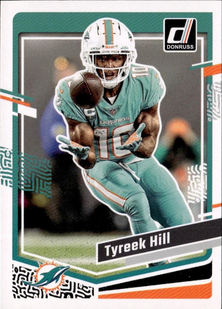 2023 Donruss Football Base #187 Miami Dolphins (Tyreek Hill)