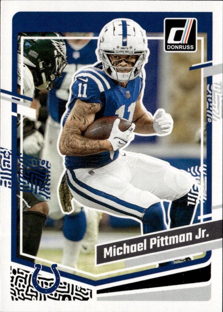 2023 Donruss Football Base #129 Indianapolis Colts (Michael Pittman Jr.)