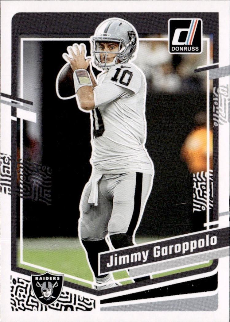 2023 Donruss Football Base #176 Las Vegas Raiders (Jimmy Garoppolo)