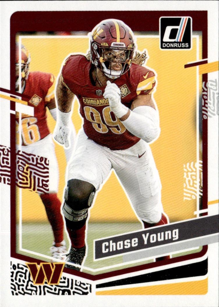 2023 Donruss Football Base #293 Washington Commanders (Chase Young)