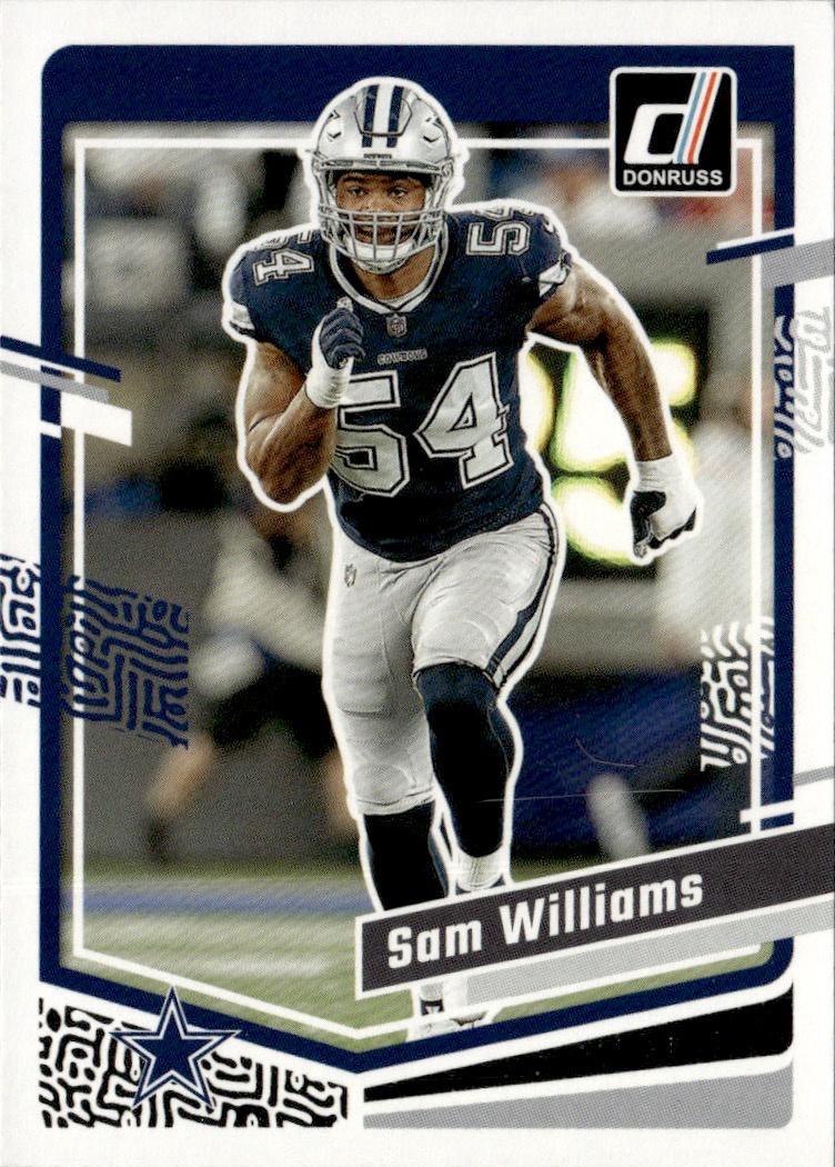 2023 Donruss Football Base #80 Dallas Cowboys (Sam Williams)
