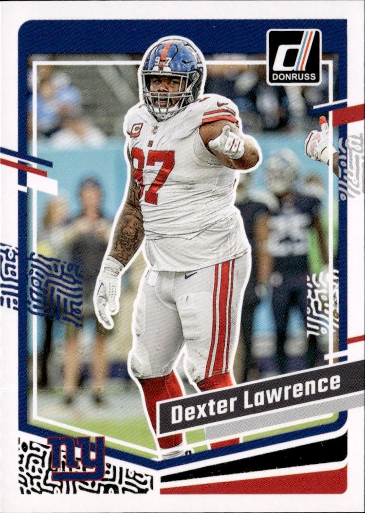 2023 Donruss Football Base #222 New York Giants (Dexter Lawrence)