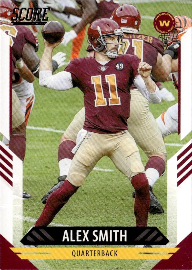 2021 Score Football Base #79 Washington Football Team (Alex Smith)