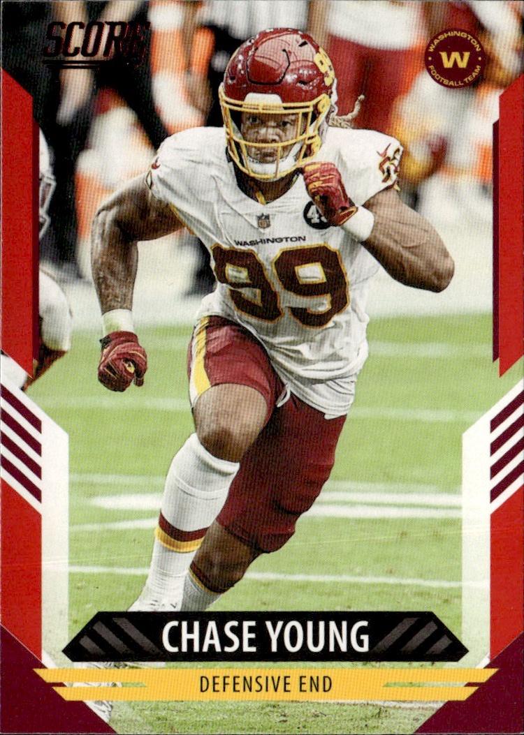 2021 Score Football Base #83 Washington Football Team (Chase Young)