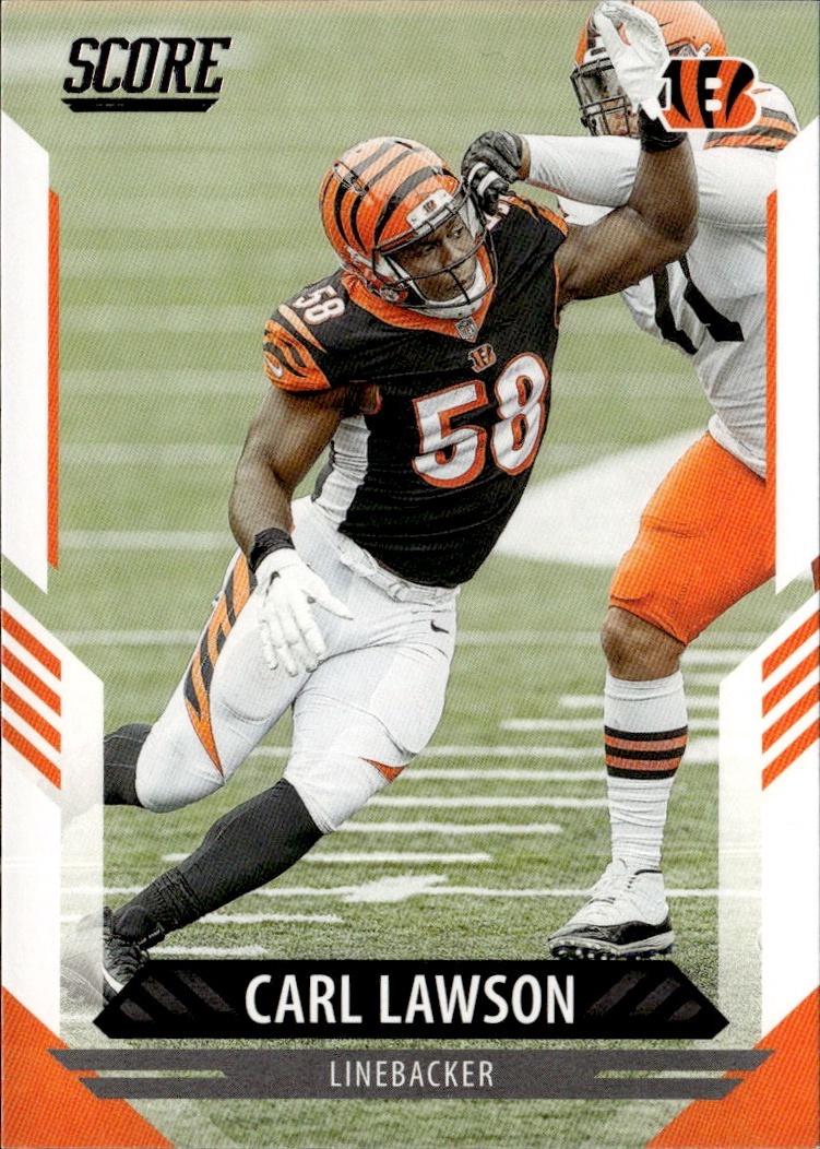 2021 Score Football Base #102 Cincinnati Bengals (Carl Lawson)