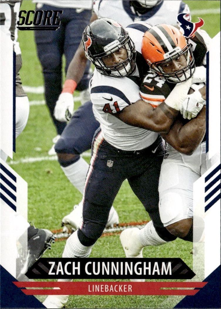 2021 Score Football Base #160 Houston Texans (Zach Cunningham)