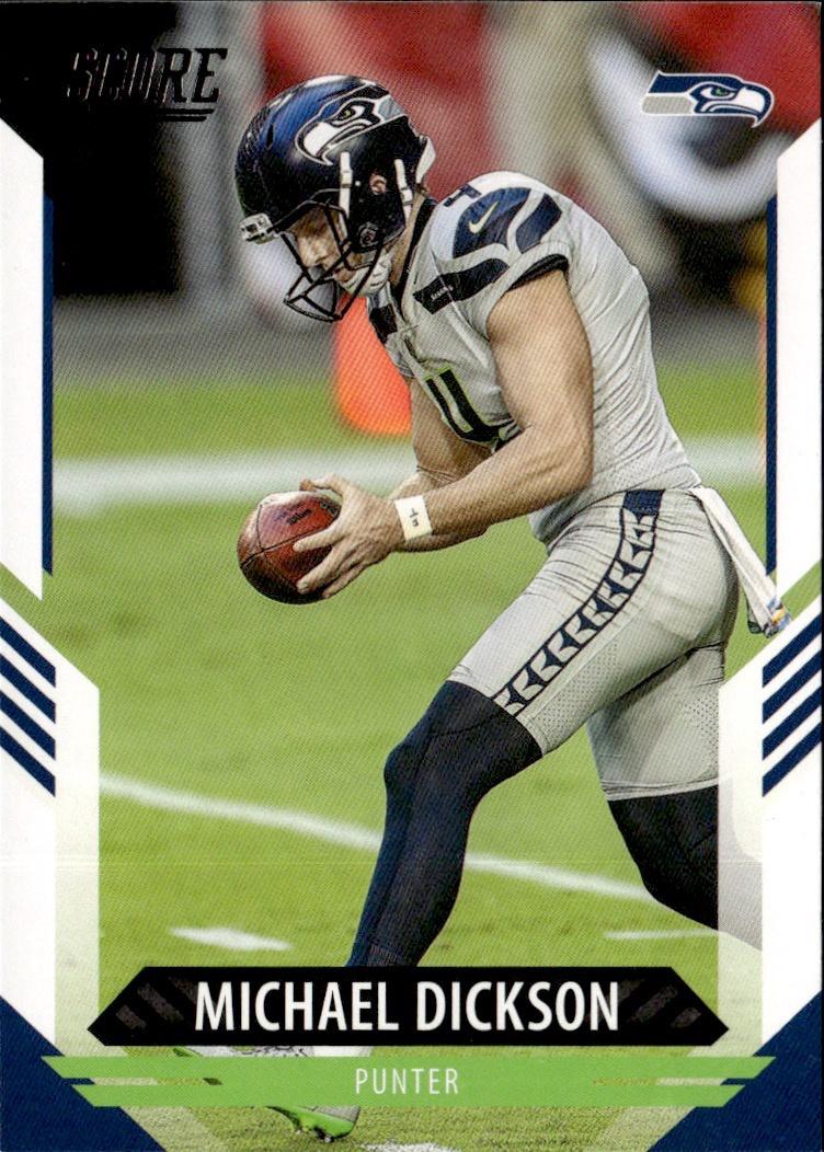 2021 Score Football Base #272 Seattle Seahawks (Michael Dickson)