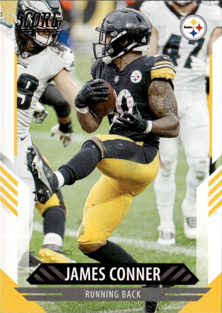2021 Score Football Base #113 Pittsburgh Steelers (James Conner)