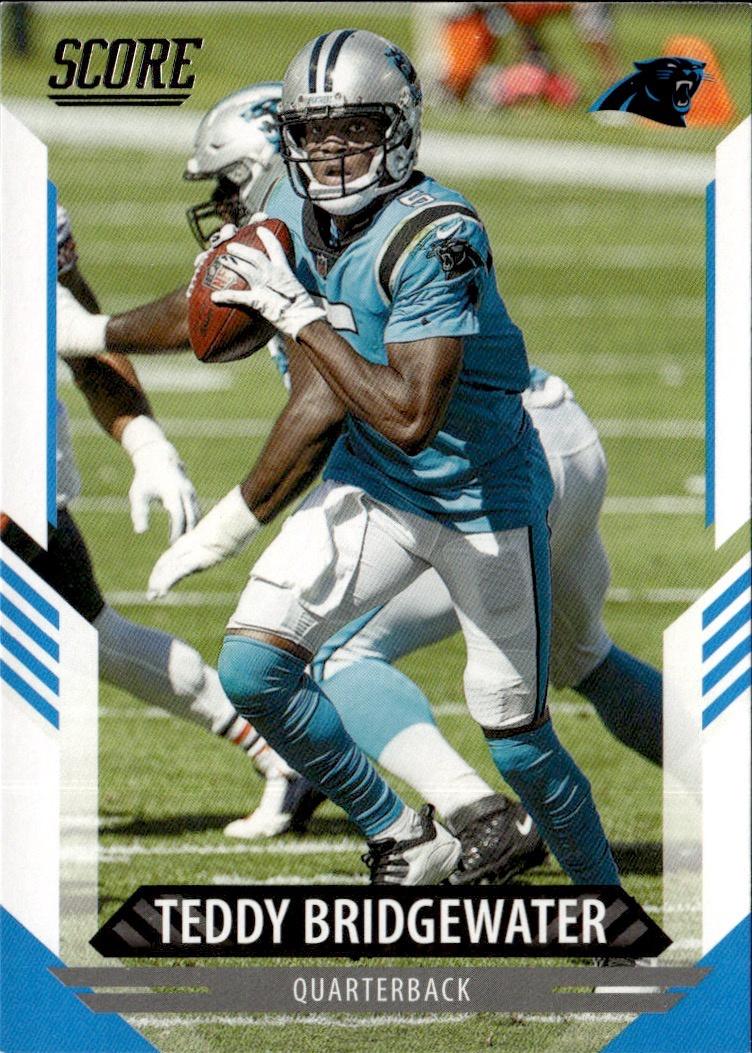 2021 Score Football Base #197 Carolina Panthers (Teddy Bridgewater)