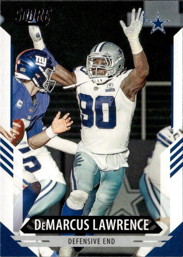 2021 Score Football Base #58 Dallas Cowboys (DeMarcus Lawrence)