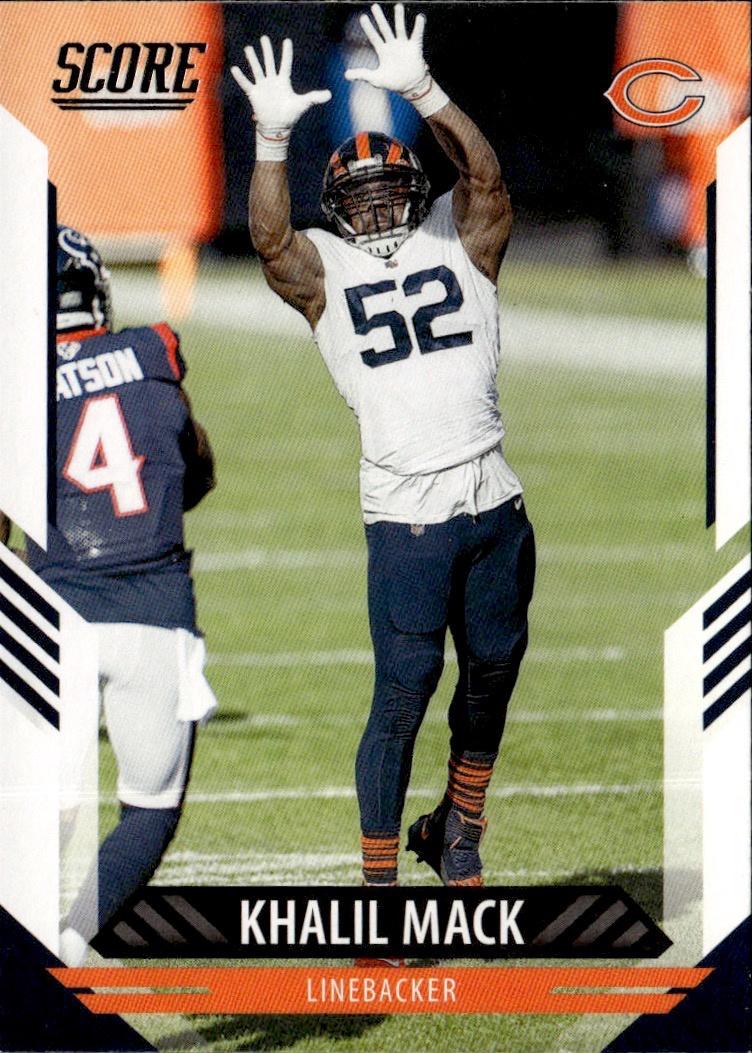 2021 Score Football Base #127 Chicago Bears (Khalil Mack)