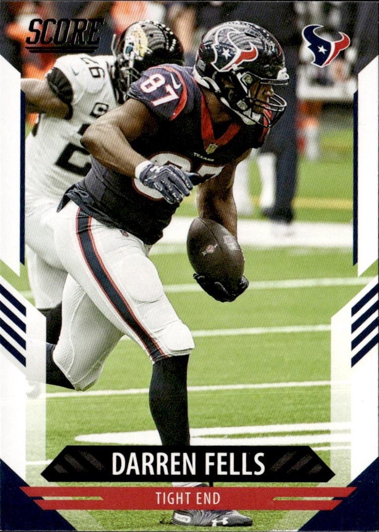 2021 Score Football Base #286 Houston Texans (Darren Fells)