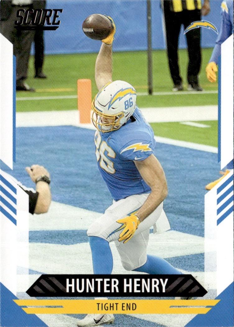 2021 Score Football Base #241 Los Angeles Chargers (Hunter Henry)