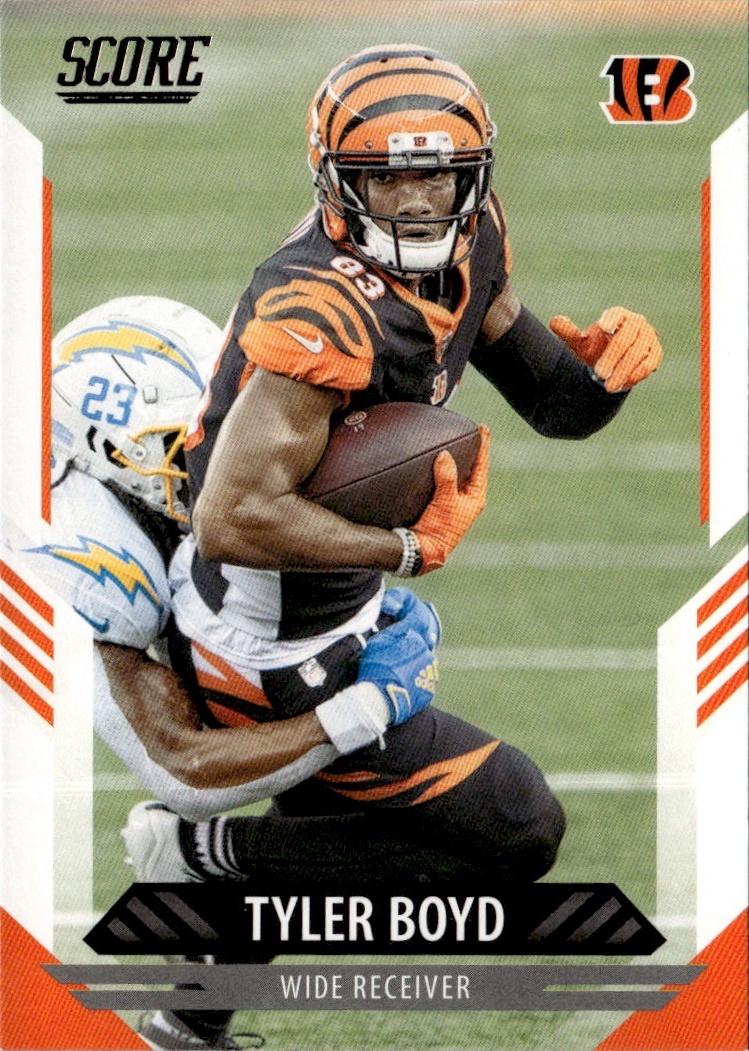 2021 Score Football Base #100 Cincinnati Bengals (Tyler Boyd)