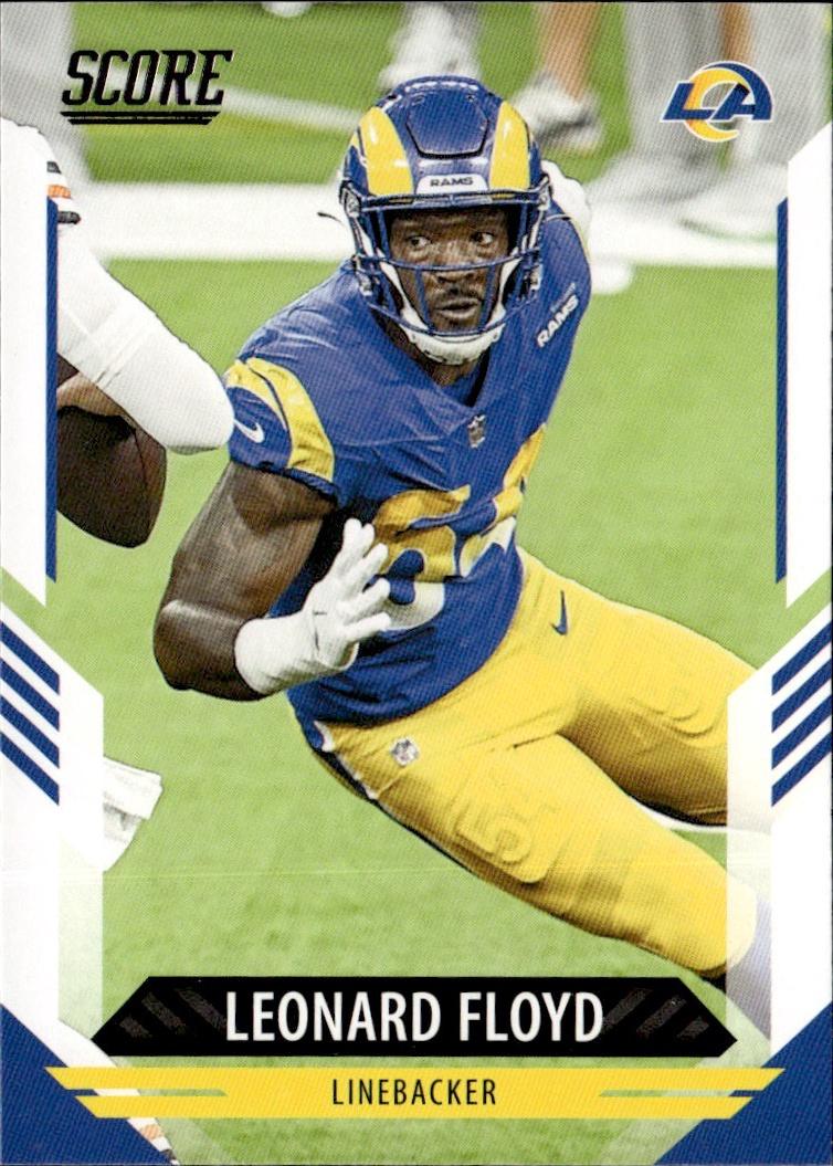2021 Score Football Base #257 Los Angeles Rams (Leonard Floyd)