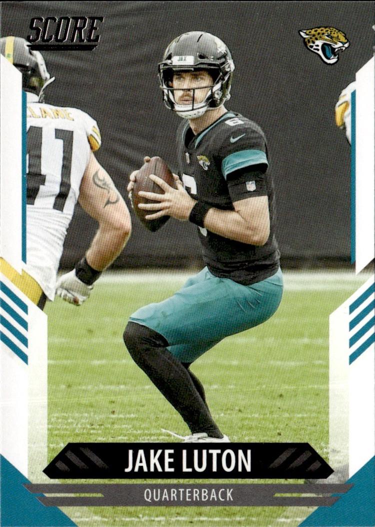 2021 Score Football Base #179 Jacksonville Jaguars (Jake Luton)