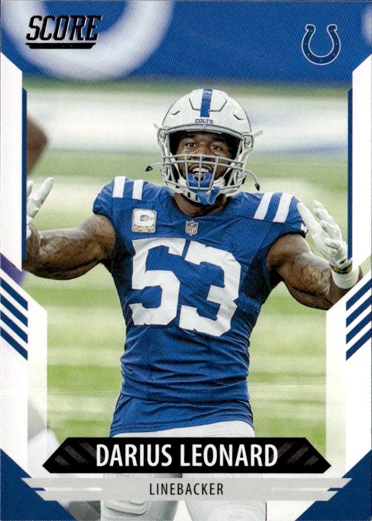 2021 Score Football Base #164 Indianapolis Colts (Darius Leonard)