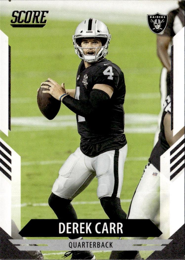 2021 Score Football Base #224 Las Vegas Raiders (Derek Carr)