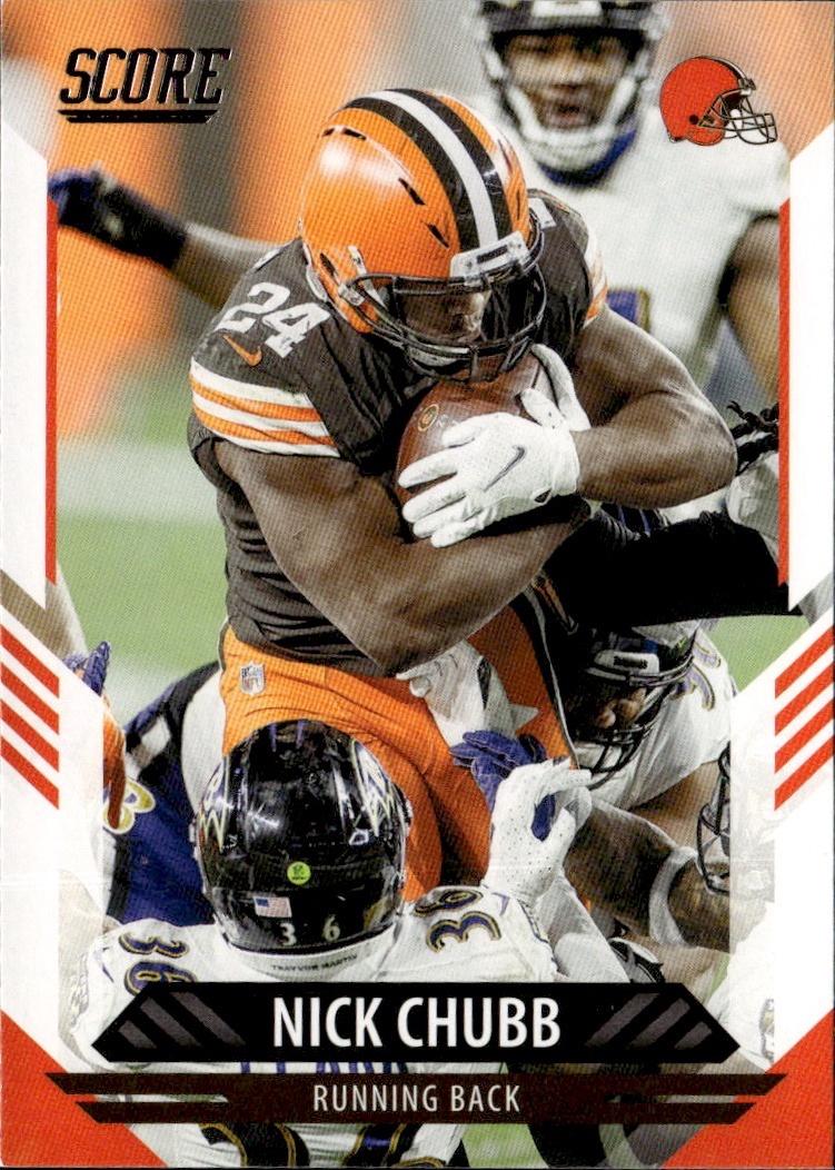 2021 Score Football Base #105 Cleveland Browns (Nick Chubb)