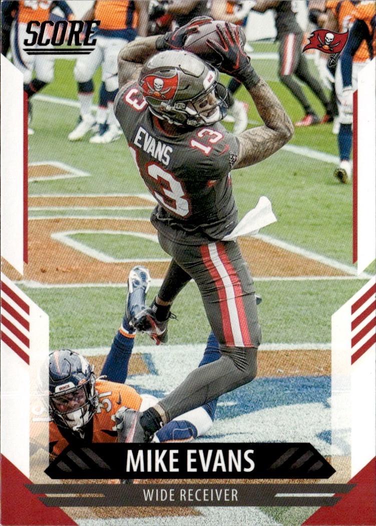 2021 Score Football Base #10 Tampa Bay Buccaneers (Mike Evans)
