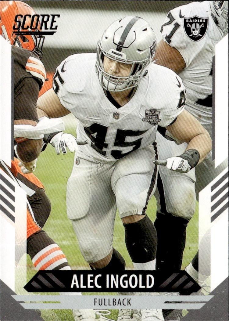 2021 Score Football Base #231 Las Vegas Raiders (Alec Ingold)