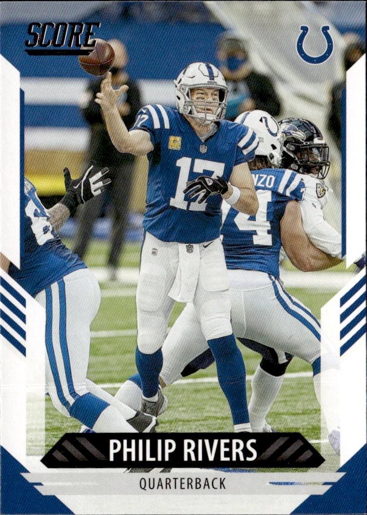 2021 Score Football Base #163 Indianapolis Colts (Philip Rivers)