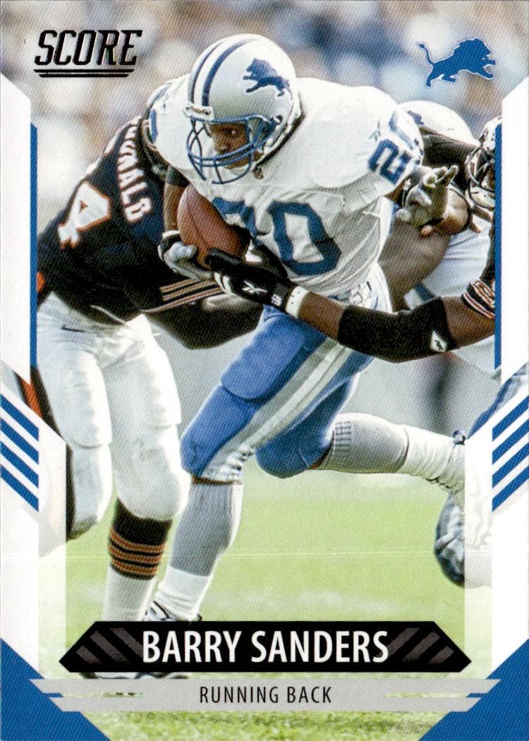 2021 Score Football Base #131 Detroit Lions (Barry Sanders)