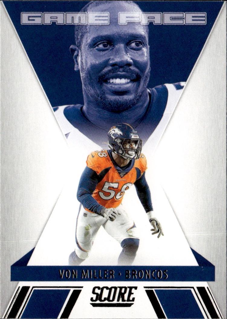 2021 Score Football Game Face #GF9 Denver Broncos (Von Miller)