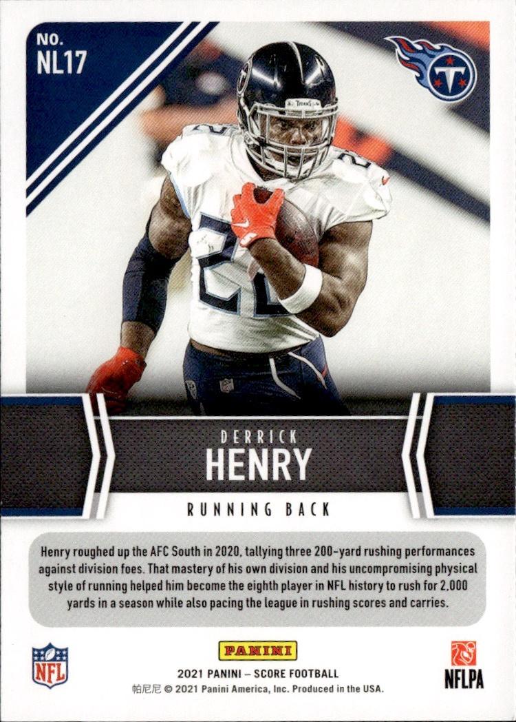 2021 Score Football Next Level Stats #NL17 Tennessee Titans (Derrick Henry)