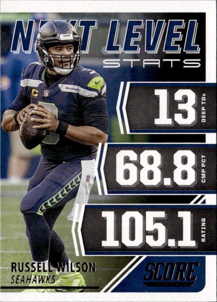 2021 Score Football Next Level Stats #NL3 Seattle Seahawks (Russell Wilson)