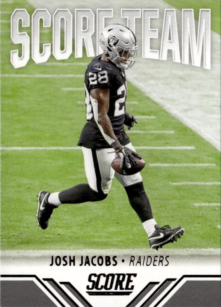 2021 Score Football Score Team #ST18 Las Vegas Raiders (Josh Jacobs)