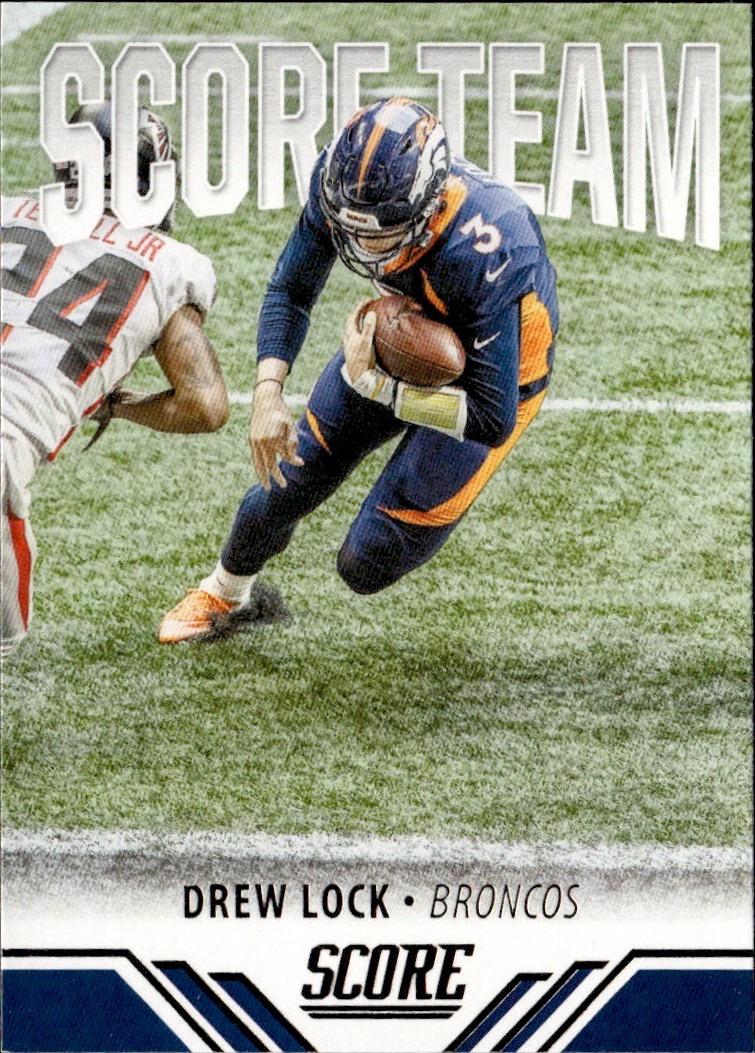 2021 Score Football Score Team #ST11 Denver Broncos (Drew Lock)