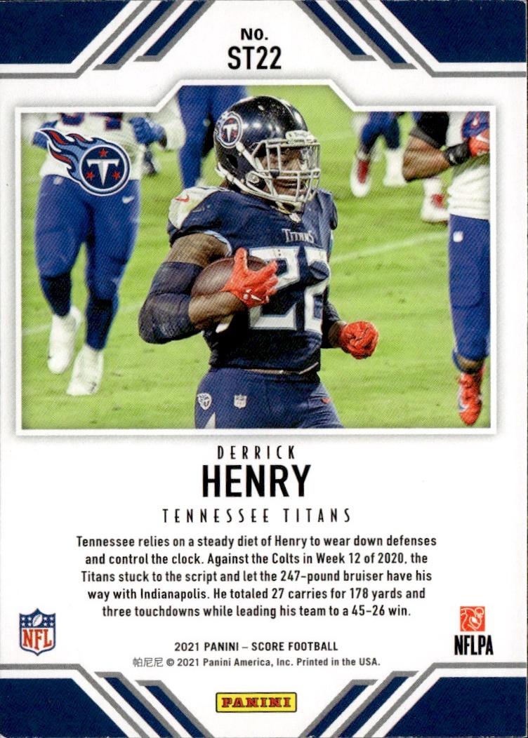 2021 Score Football Score Team #ST22 Tennessee Titans (Derrick Henry)
