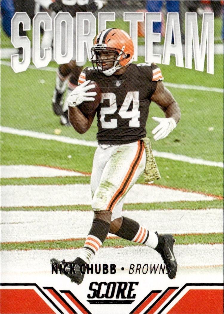 2021 Score Football Score Team #ST9 Cleveland Browns (Nick Chubb)